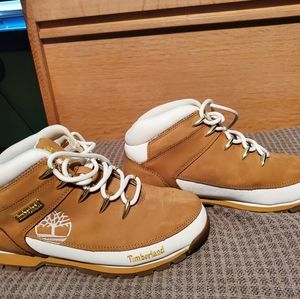 Timberland Euro Sprint hiker boots wheat white size 9
